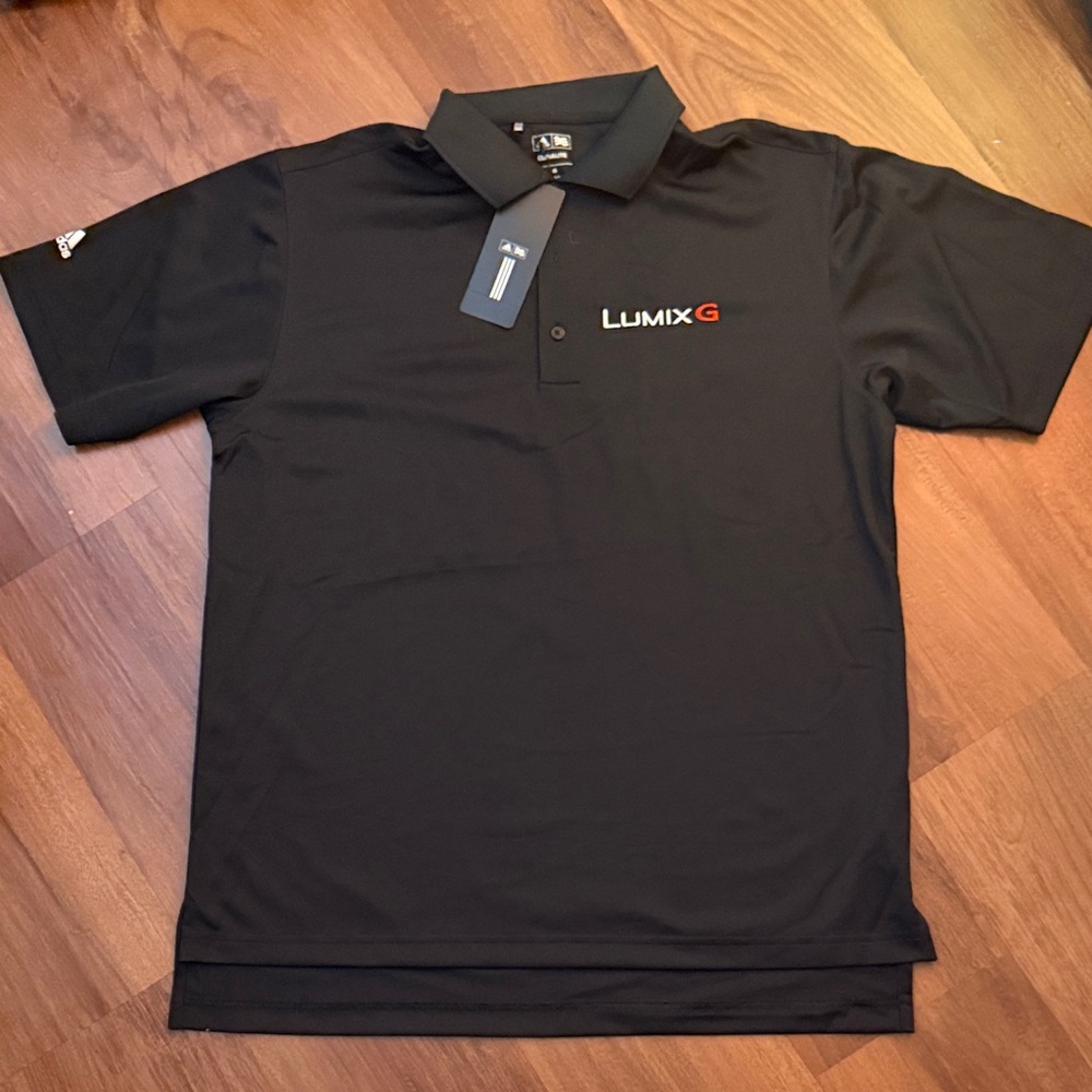 LUMIX Addidas Men's Black Polo Golf Shirt